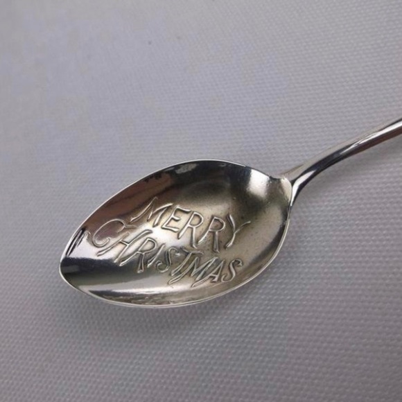 Vintage Sterling Silver Santa Christmas Sugar Spoon - Picture 4 of 5